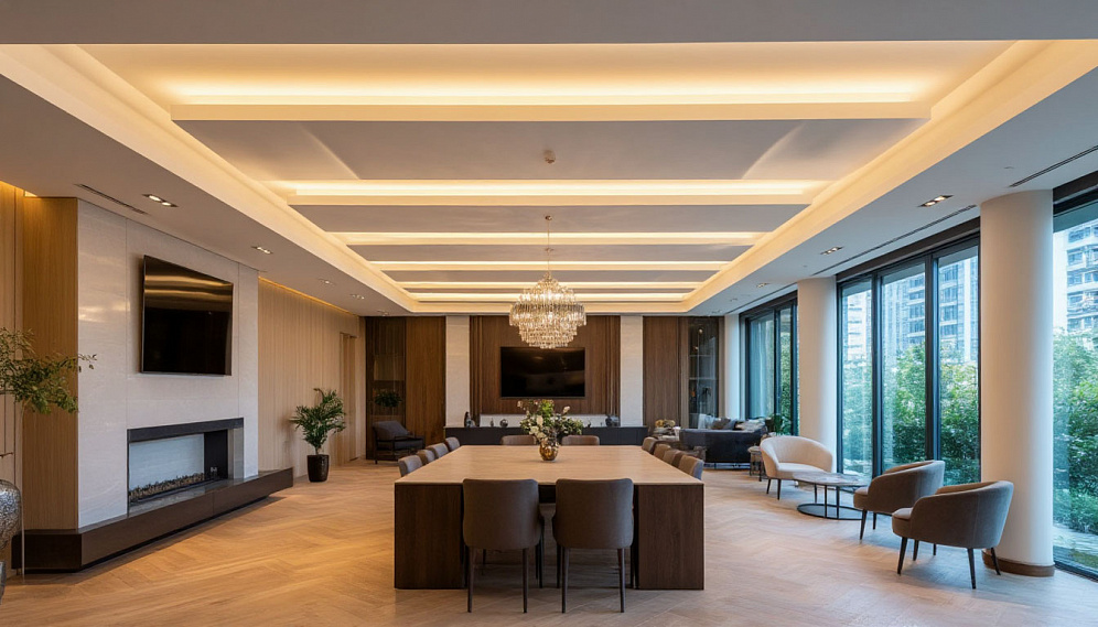 Stretch and Suspended Ceiling Installation